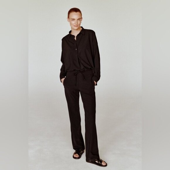 PENN&INK N.Y Pants - PENN&INK N.Y Dallas Elastic Black Pants — Size 38 EU (US 6–8)